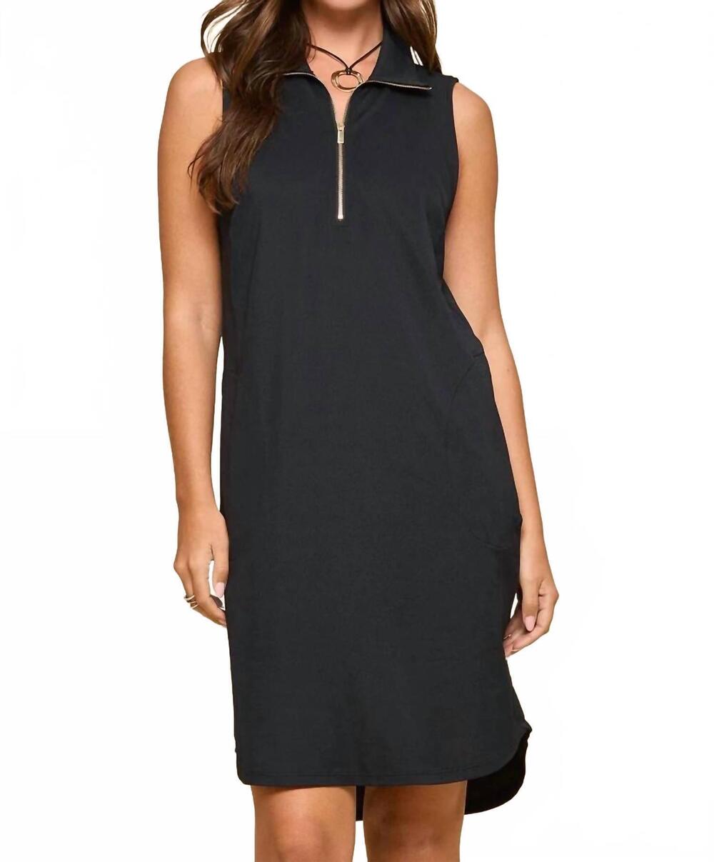 NEW DEAR SCARLETT coastal harbour sleeveless dress in black